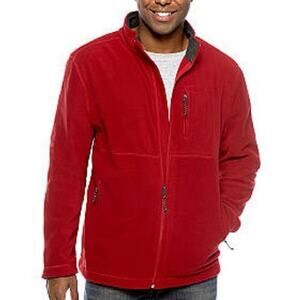 GUC Saddlebred Red Lightweight Full Zip Fleece Jacket. Size L